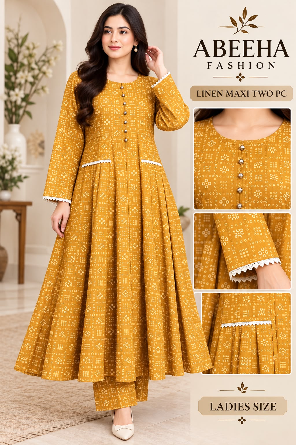 Ladies  Printed Maxi
