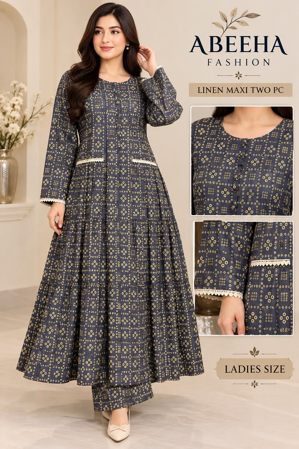 Ladies  Printed Maxi