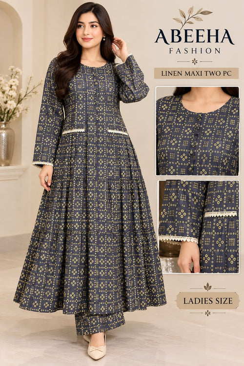 Ladies  Printed Maxi