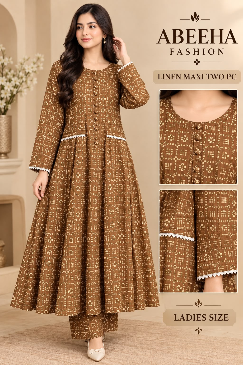 Ladies  Printed Maxi